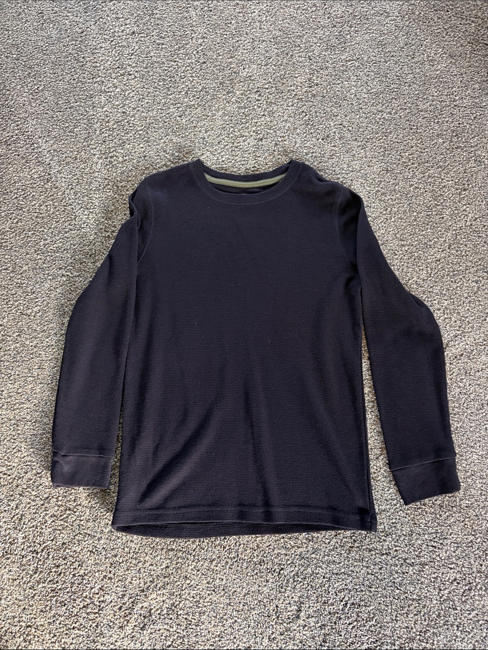 Sonoma Boys Long Sleeve Black Thermal Tee Size Medium 10/12